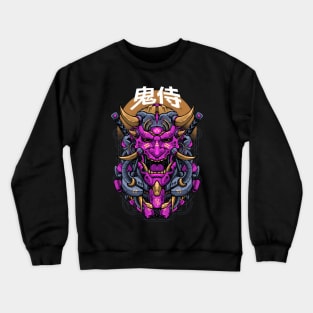 oni mecha samurai Crewneck Sweatshirt